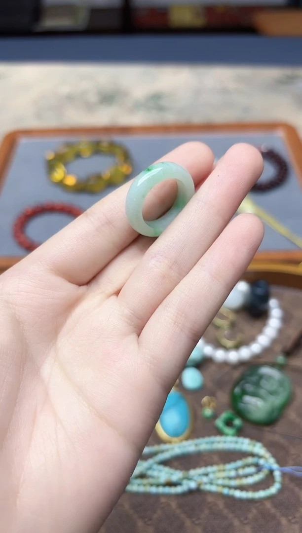 未镶嵌戒指翡翠翡翠戒指12#YY