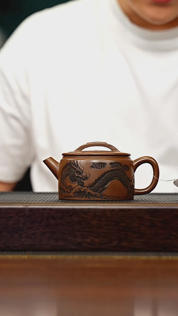 茶壶紫砂宜兴原矿 手工 紫砂壶容量200CC
