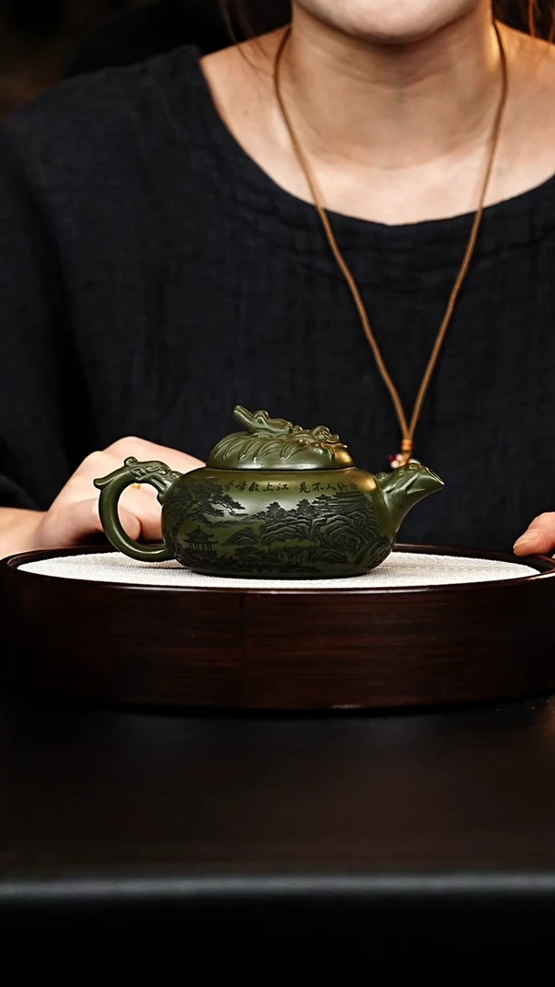 茶壶紫砂紫砂壶 独占鳌头