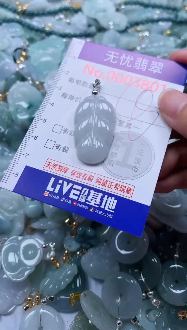 翡翠未镶嵌吊坠(不含链)3801