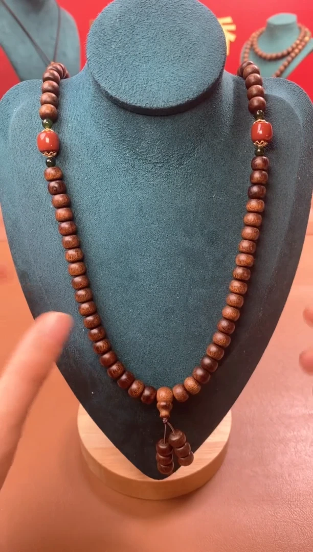 【闪购商品】沉香手串P沉水玉化富森红土6*8*108颗