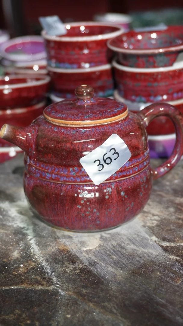 摆件陶精品窑变钧瓷茶器