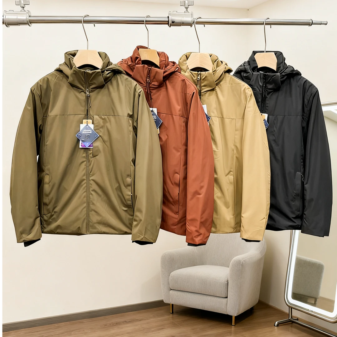 2025新款秋冬3M新雪丽棉衣防风防水薄款男女夹棉保暖棉服连帽外套