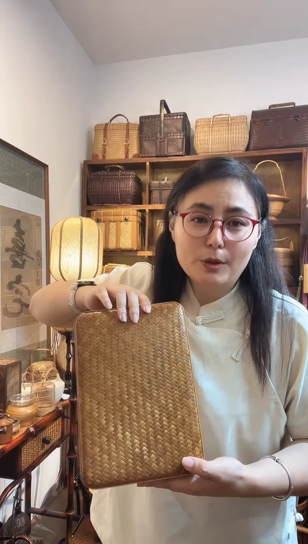 竹编长方形收纳盒
