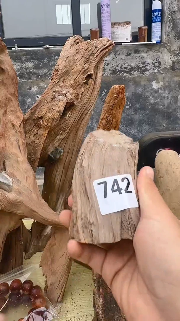 柏木木头款太行陈化崖柏小把件742
