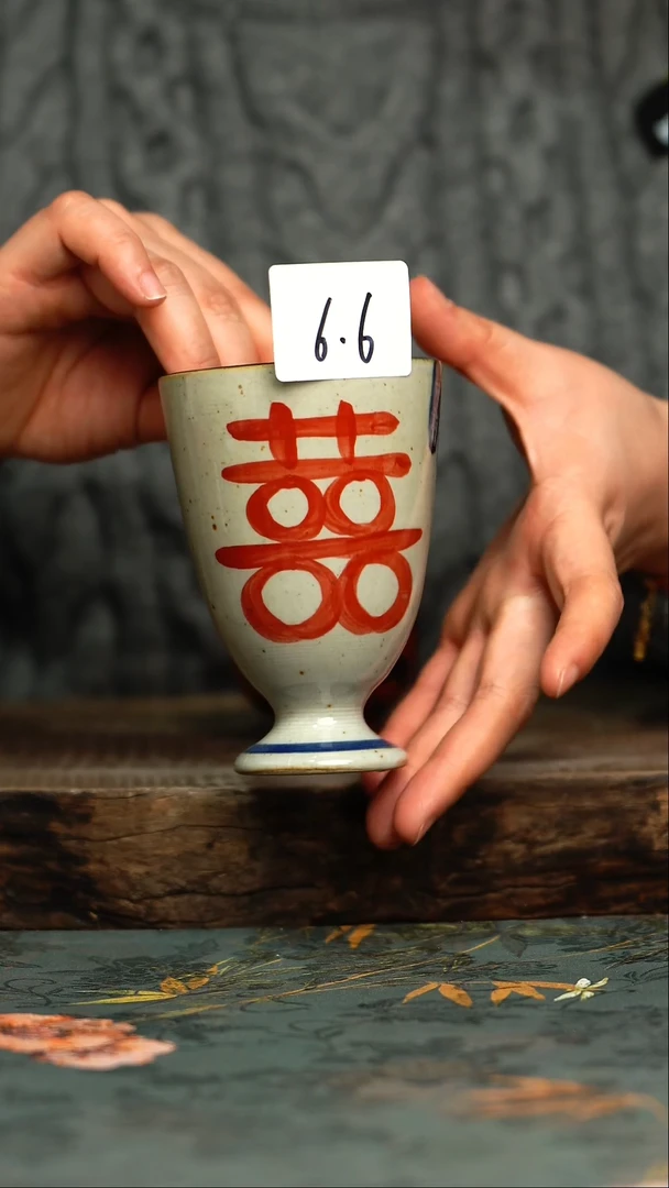 【闪购商品】杯釉下彩手工手绘同款陶器