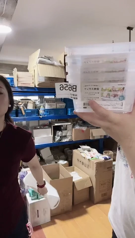 瓷片进口家用百货收纳盒四只B656