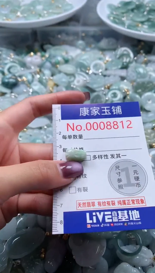 翡翠未镶嵌吊坠(不含链)8812