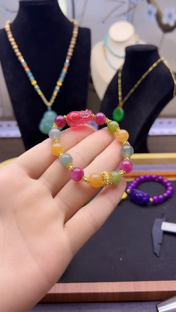 【闪购商品】碧玺颈饰14K金镶嵌S297