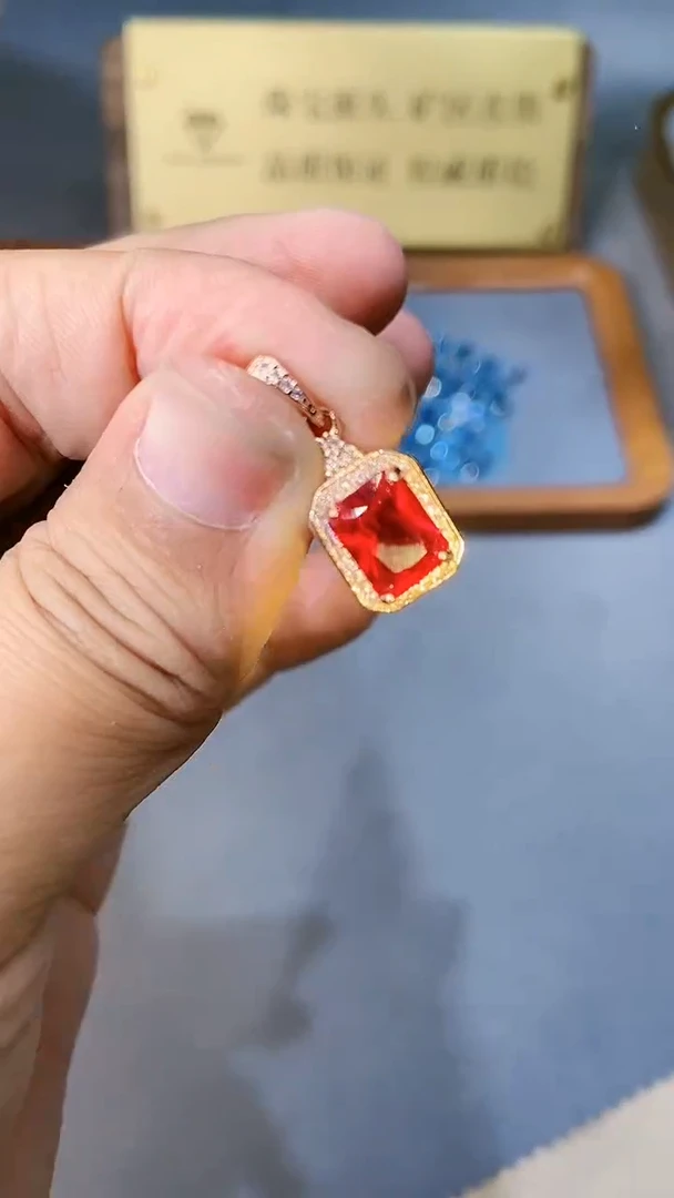 【闪购商品】红宝石颈饰银S925镶嵌354