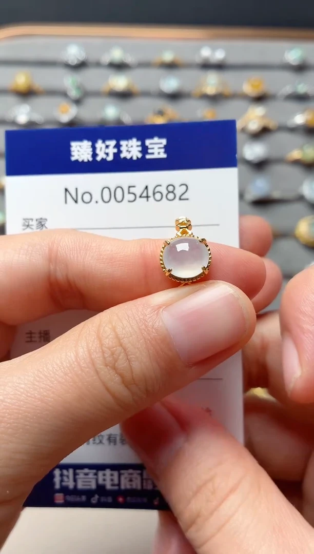 银S925镶嵌戒指翡翠1