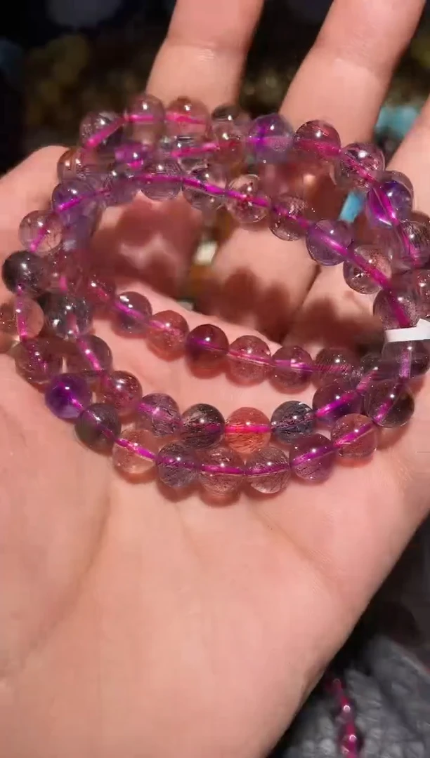 水晶手链未镶嵌超七单圈A8（多样性发其一）