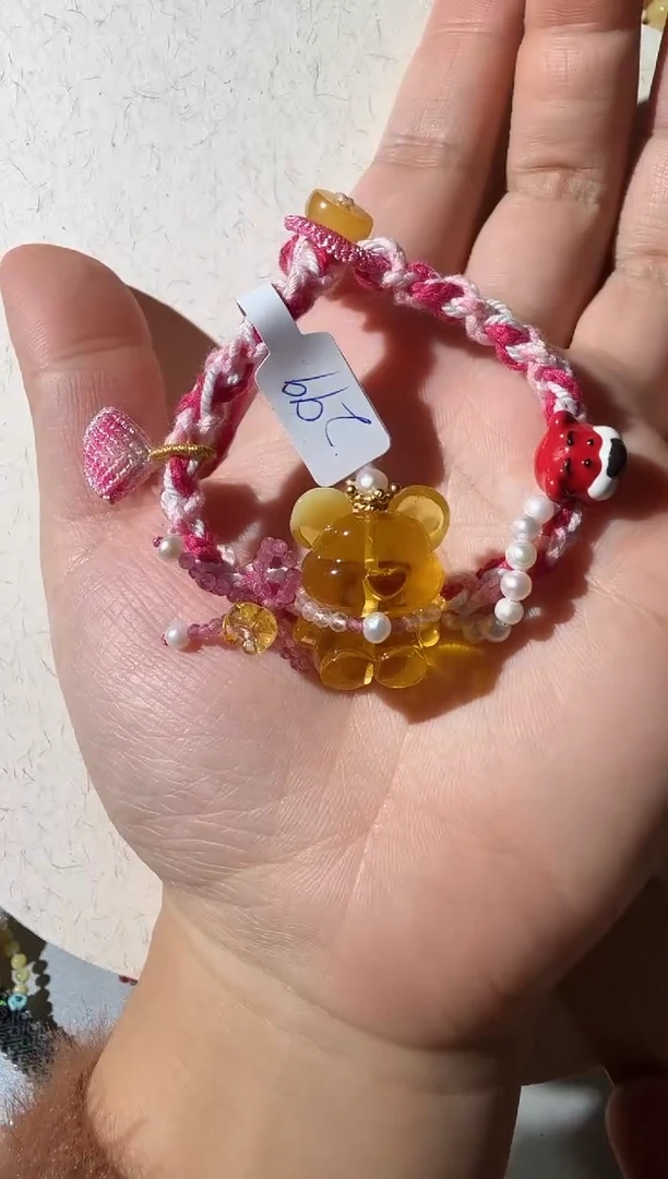 【闪购商品】琥珀手链未镶嵌琥珀小熊手链