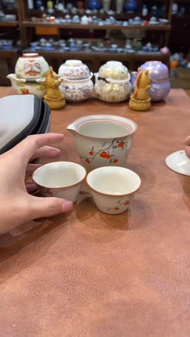 真的很便宜会开片的旅行茶具