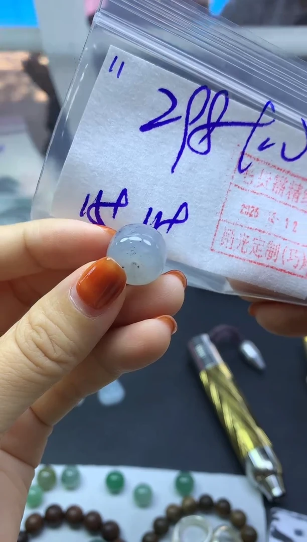 未镶嵌定制翡翠11小肥扣*308元毛货需精抛光