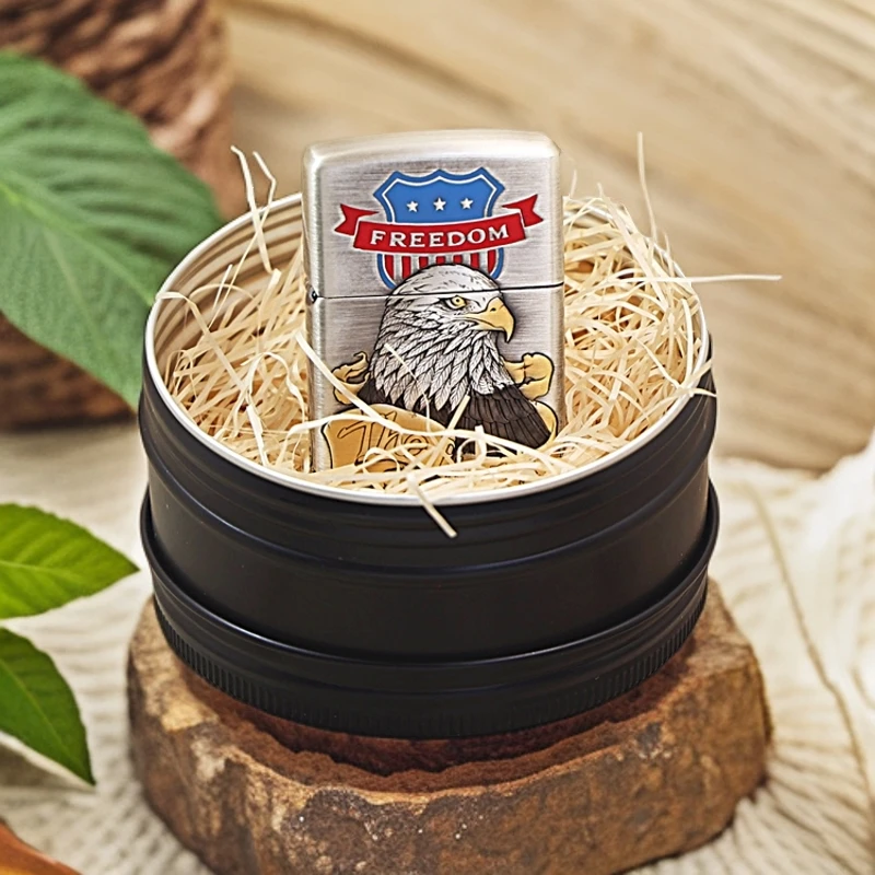 ZIPPO/之宝打火机 鹰头66号公路重甲浮雕 DYJ1【小飞火机】