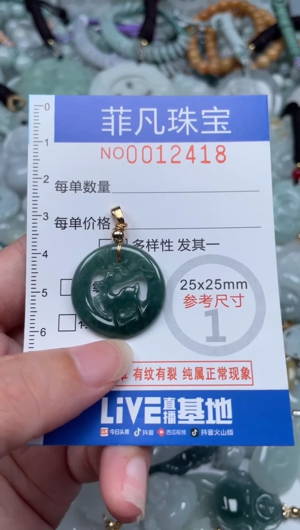 颈饰未镶嵌翡翠12418