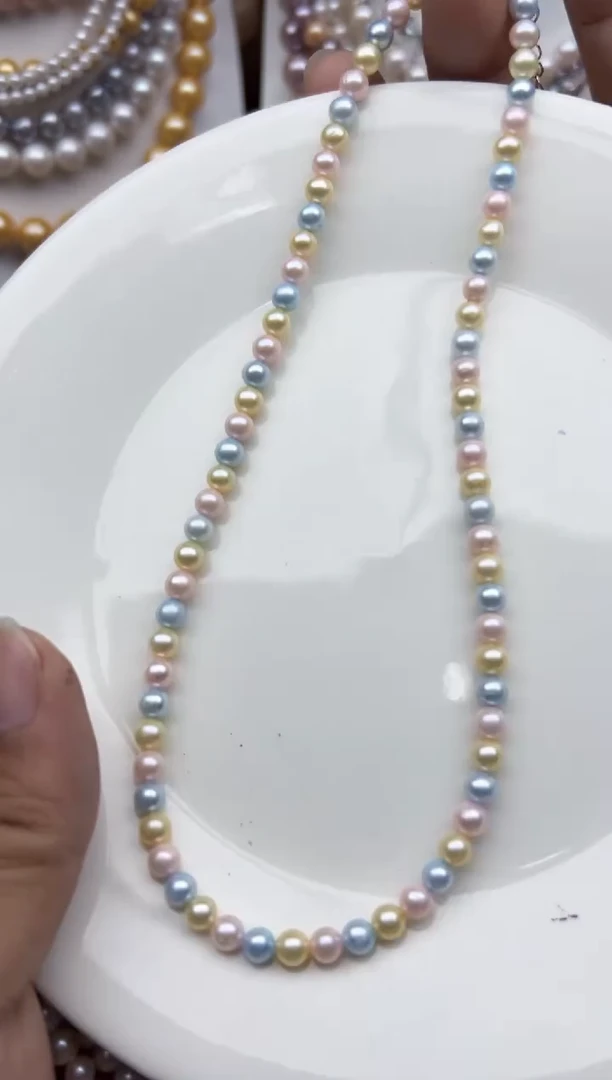 淡水珍珠未镶嵌颈饰1