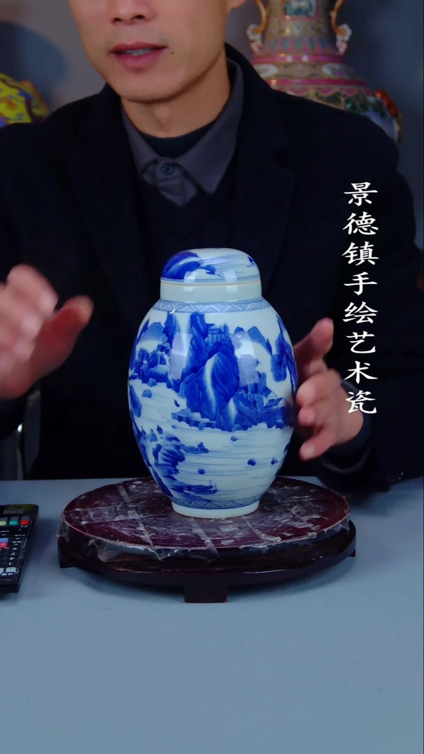 摆件陶瓷景德镇手工手绘陶瓷摆件31