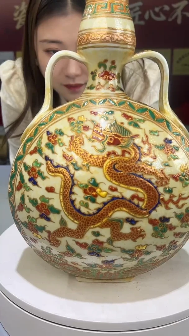 瓶景德镇陶瓷手工手绘Z22