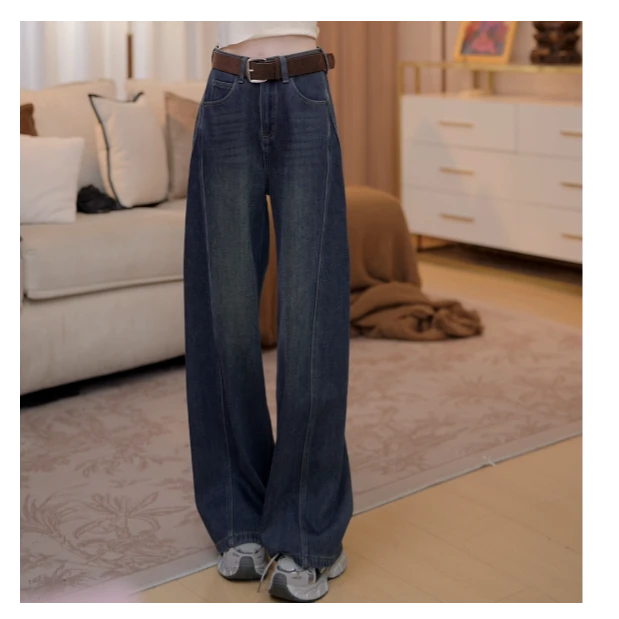 【加绒加厚】马克华菲女装秋冬季时尚休闲牛仔裤长裤F54022A977 qq