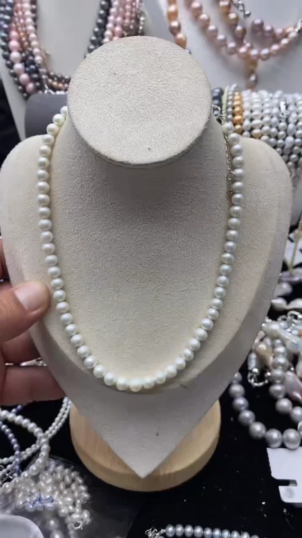 淡水珍珠未镶嵌项链1