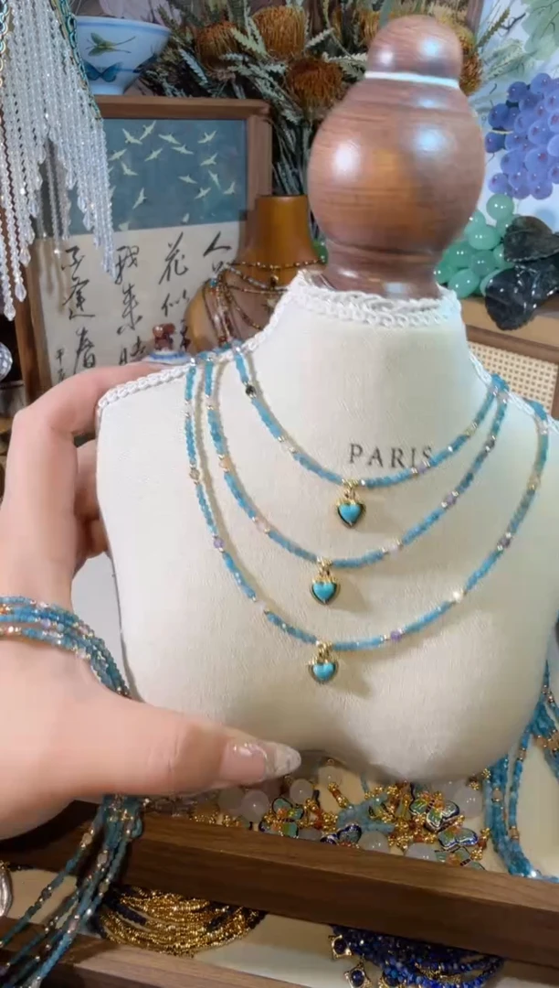 合金磷灰石蓝爱心103