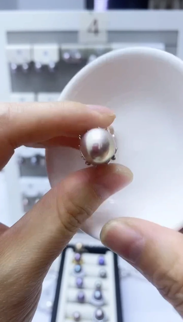 【闪购商品】淡水珍珠戒指银S925镶嵌戒指