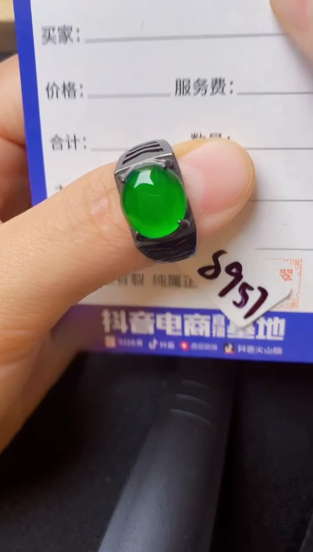 翡翠戒指银S925镶嵌22222222222