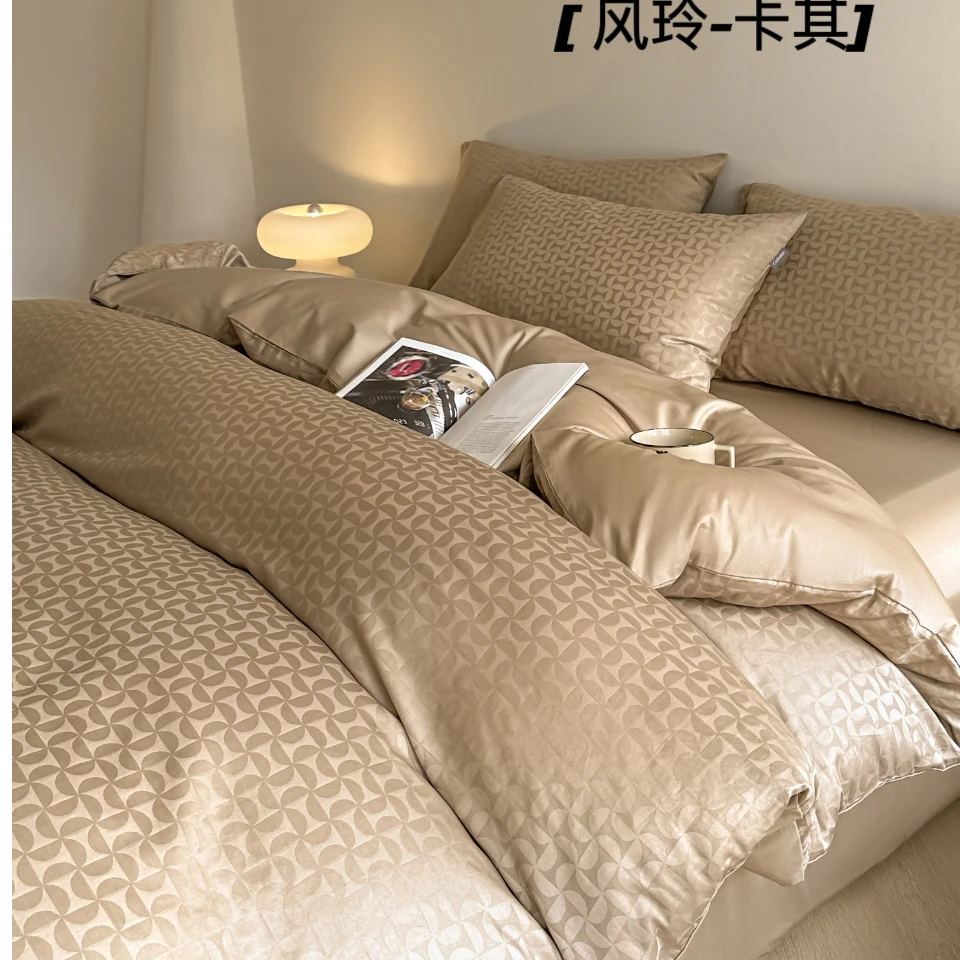 飞哥推介K  全棉提花轻奢复古款四件套  三件套 床笠款