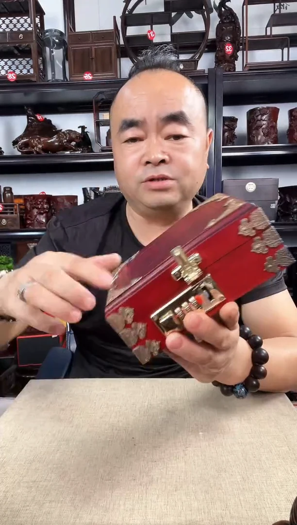 木长方盒老李红木工艺品