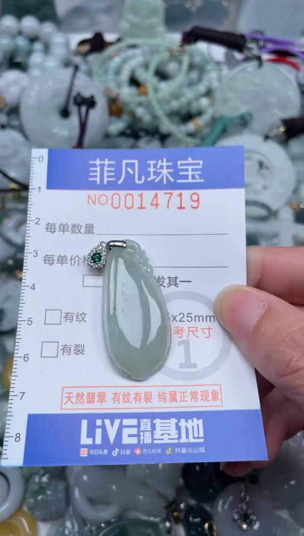 颈饰未镶嵌翡翠14719