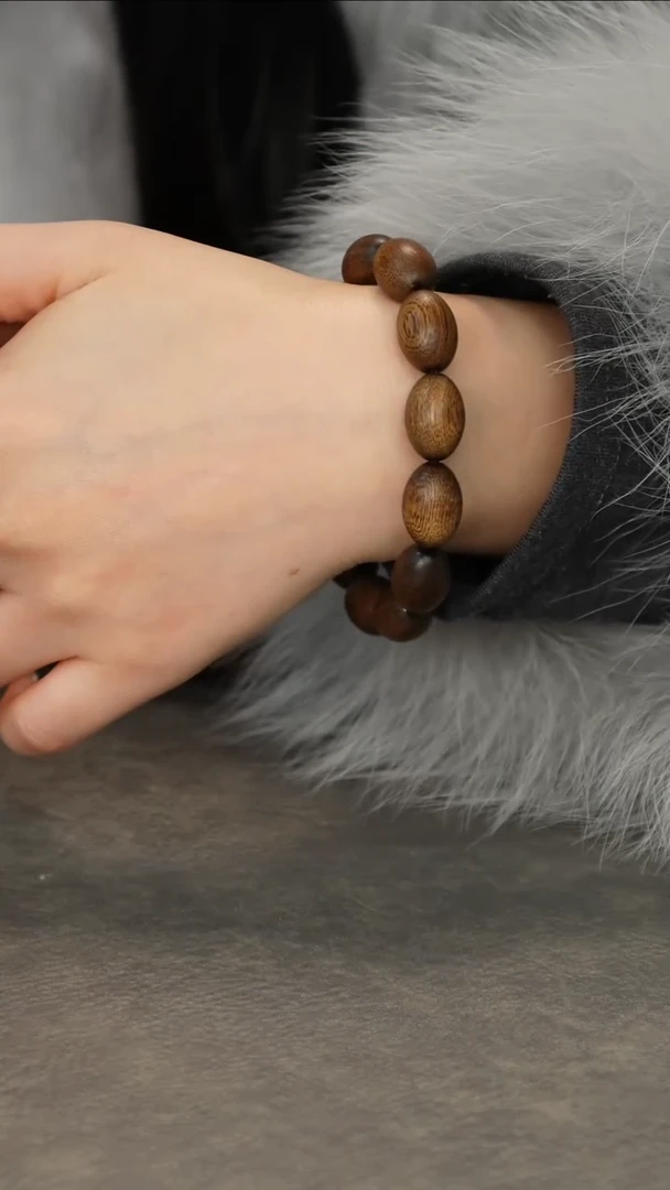 【闪购商品】沉香手串芽庄黄奇楠药沉满结油枣珠1.2单圈限量款