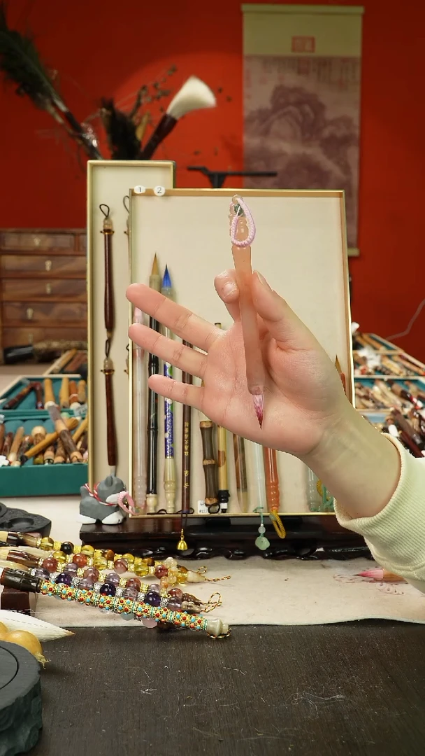 2号孤品高货毛笔链接 清水试笔 蘸墨不退