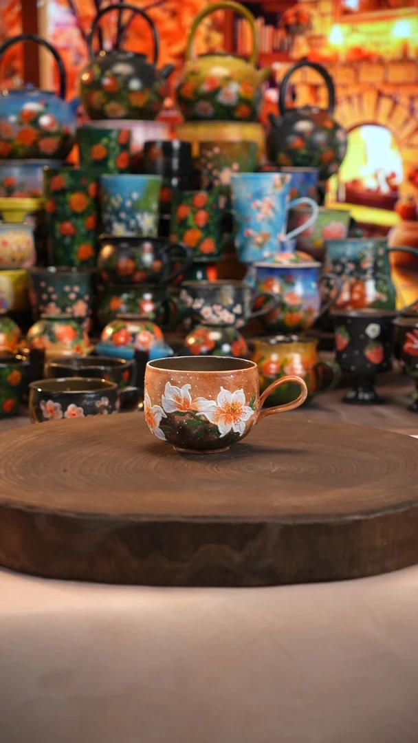 油画   釉下彩   杯子