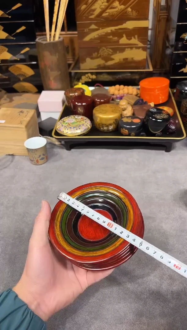 杯垫五片 大漆漆器大漆漆器