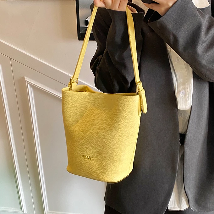 ins百搭水桶子母包包女2025新款春夏洋气手提包大容量 单肩斜挎包