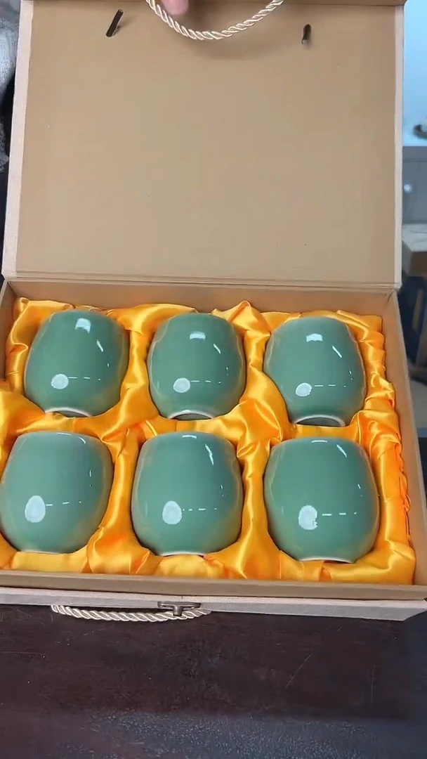 龙泉云间青瓷小米茶器