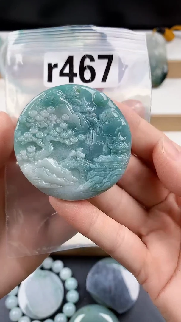 颈饰未镶嵌翡翠天然翡翠吊坠挂件