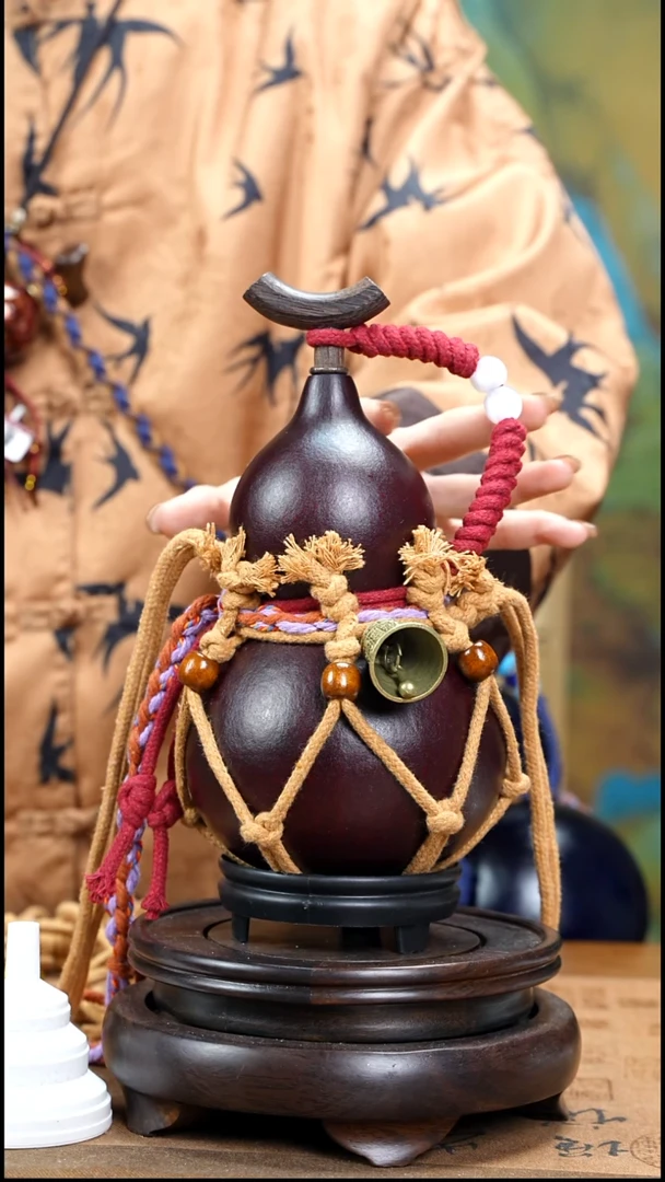 XS027网兜款大漆酒葫芦（现货现发）