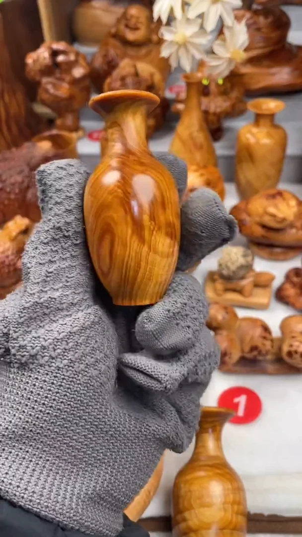 木平**淡太行崖精品 花瓶 把件/雕刻件-鉴赏期48小时