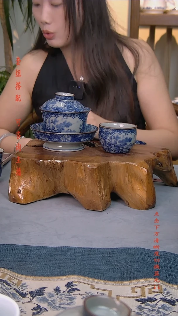 简装家用款2件套 老陶泥开片纹陶瓷茶具