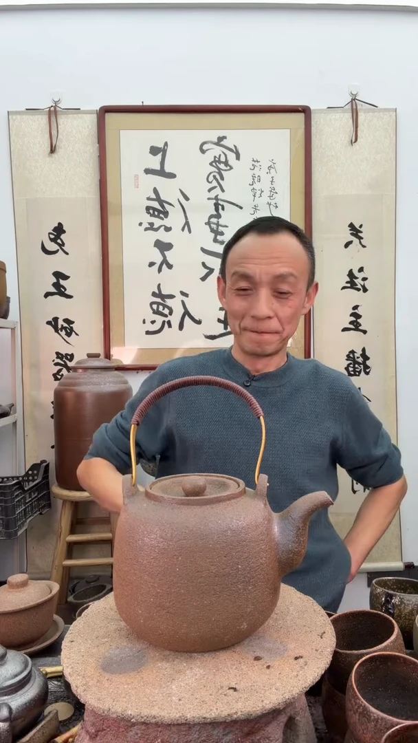 全手工红色活动把提梁壶非遗技艺1.2升