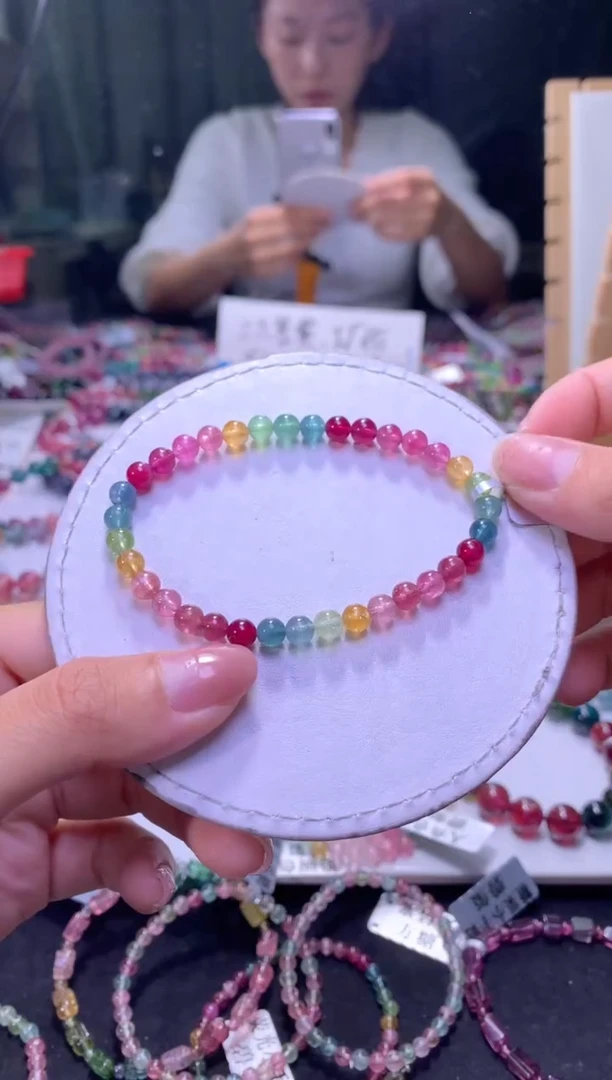 未镶嵌手串碧玺A75【天然碧玺】