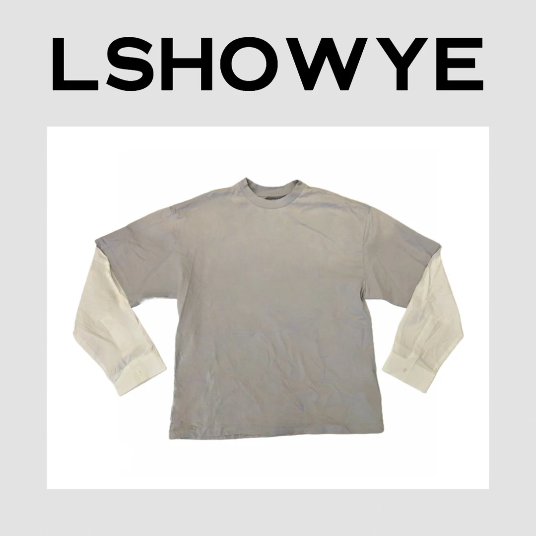 LSHOWYE｜做旧假两件长袖T恤 m7441