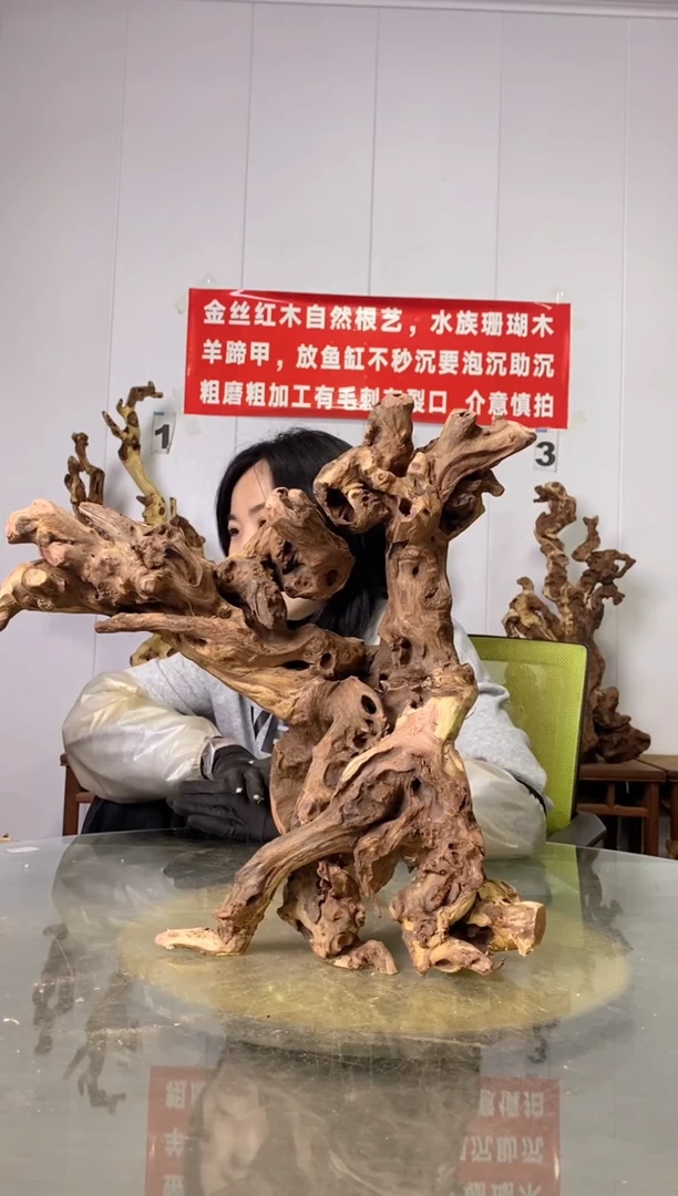 【闪购商品】香榧木70金丝红木 羊蹄甲