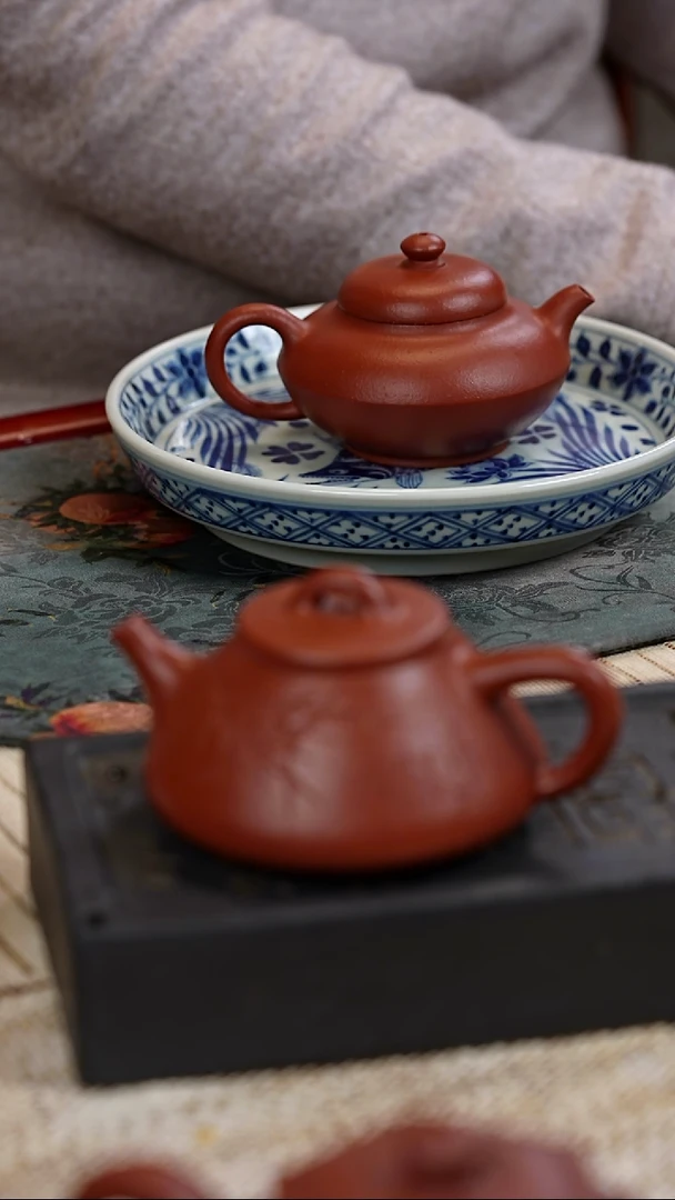 茶壶紫砂160cc 合欢 老朱砂