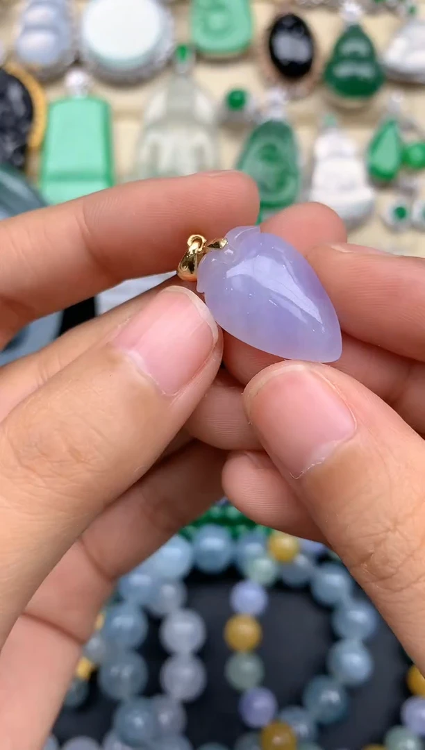 【闪购商品】翡翠颈饰18K金镶嵌6-中国好珍宝