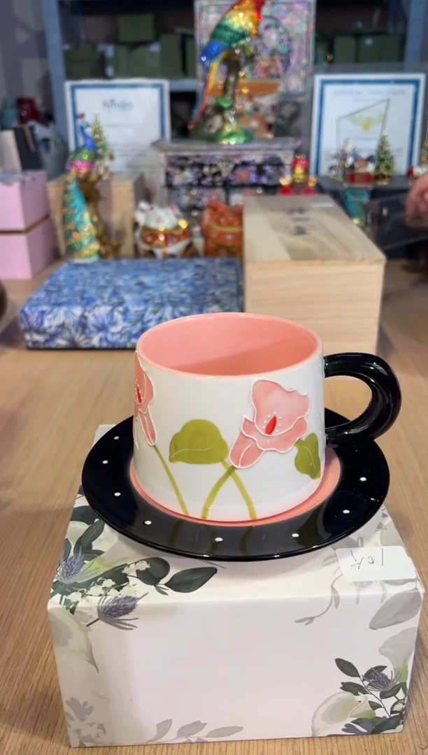 【闪购商品】杯19马蹄莲白色咖啡杯