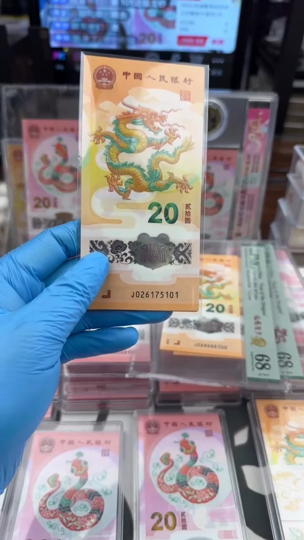 【闪购商品】塑料龙钞标十一组026175101